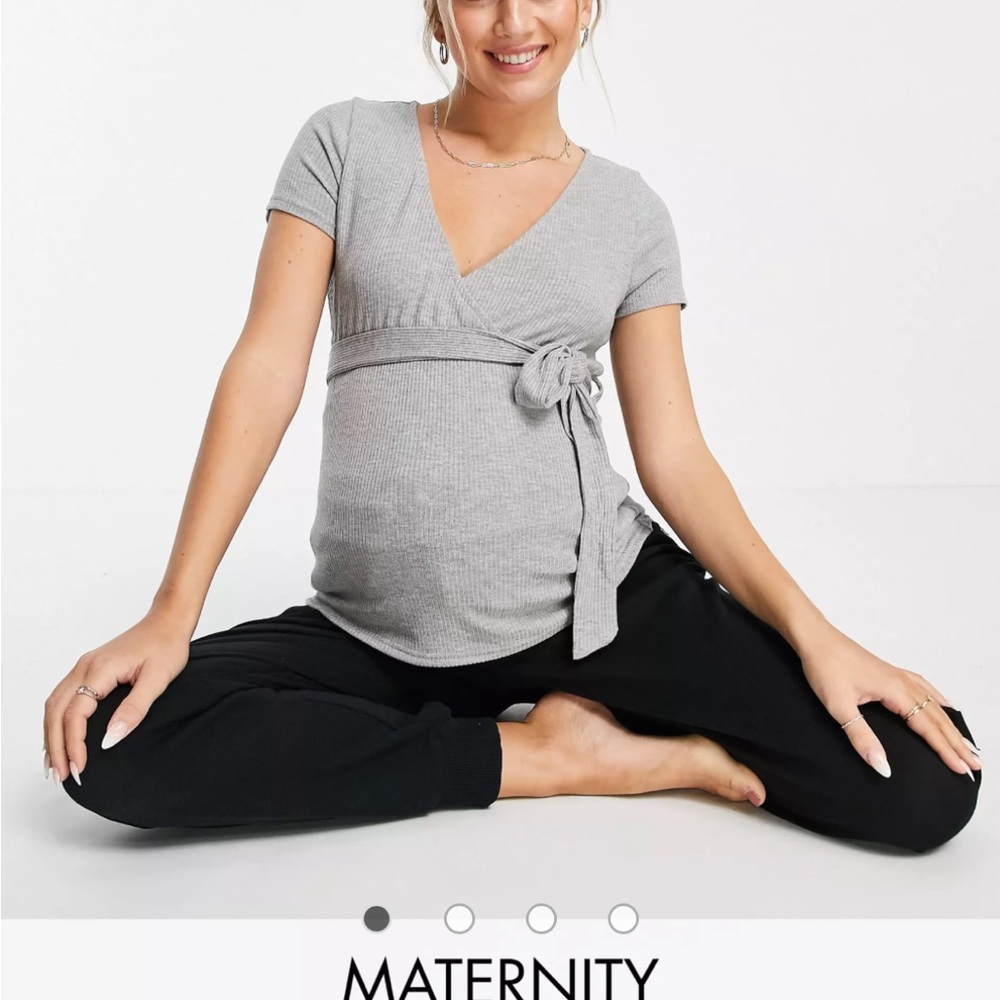 Grey medium maternity shirt